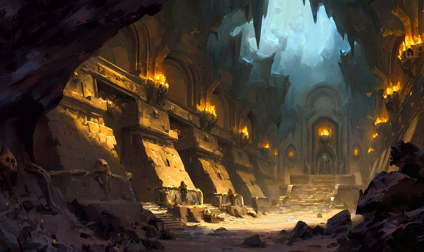 An Evershifting Dungeon - corridors that rearrange with dark magic