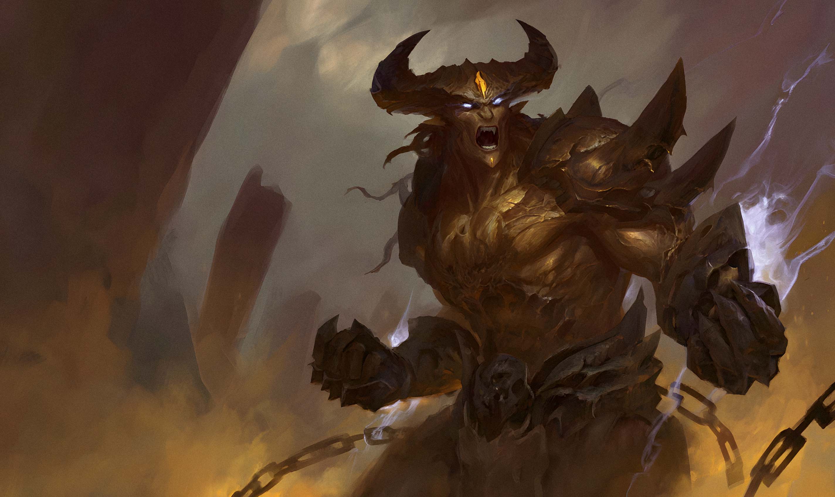 Divine Blessings and Curses - An infernal creature born of dark design